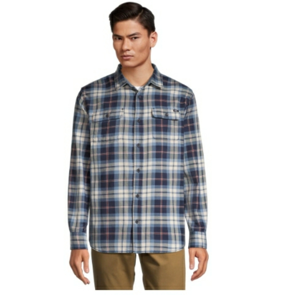 Vans Long Sleeve Check Sycamore Flannel Button Up Shirt Sz M